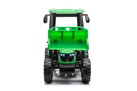 Pojazd MEGA Traktor D68 Z Przyczepką Zielony Pojazd MEGA Traktor D68 Z Przyczepką Zielony