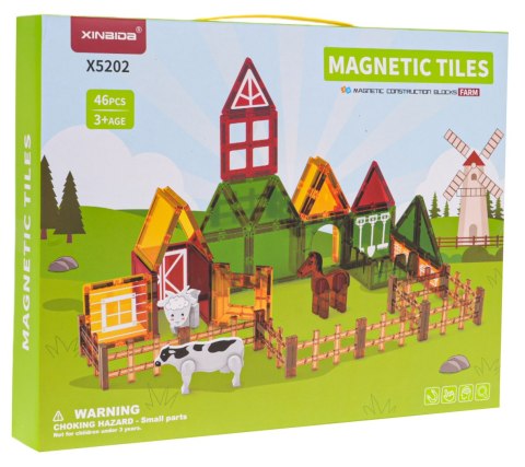 Klocki Magnetyczne Farma 46el. Klocki Magnetyczne Farma 46el.