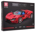 Super Auto Sportowe z klocków Czerwone 1168el. klocki zestaw Reobrix