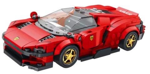 Klocki Auto Sportowe Czerwone 306el. Zestaw Klocków Reobrix Klocki Auto Sportowe Czerwone 306el. Zestaw Klocków Reobrix