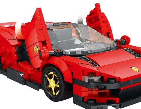 Klocki Auto Sportowe Czerwone 306el. Zestaw Klocków Reobrix Klocki Auto Sportowe Czerwone 306el. Zestaw Klocków Reobrix
