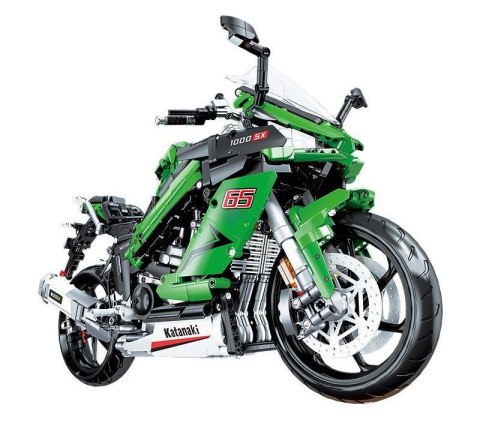 Zestaw Klocków technicznych Motocykl Sportowy Zielony 2304el. Zestaw Klocków technicznych Motocykl Sportowy Zielony 2304el.