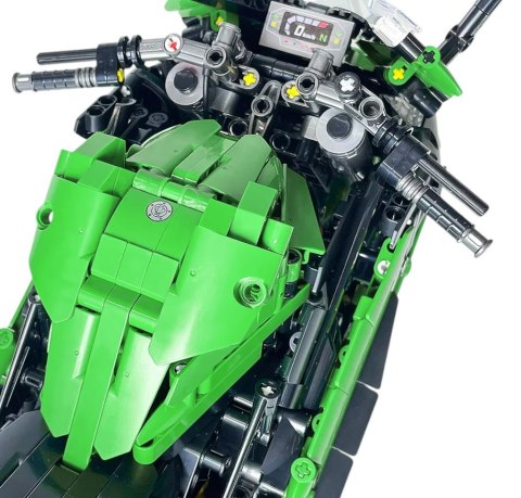 Zestaw Klocków technicznych Motocykl Sportowy Zielony 2304el. Zestaw Klocków technicznych Motocykl Sportowy Zielony 2304el.