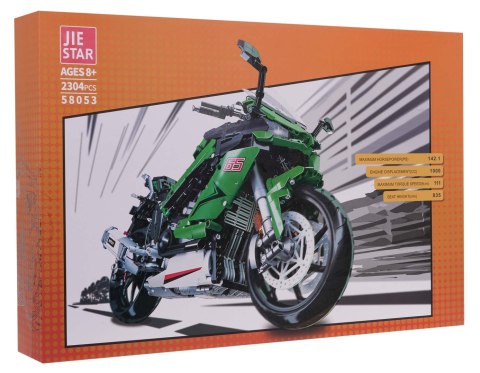 Zestaw Klocków technicznych Motocykl Sportowy Zielony 2304el. Zestaw Klocków technicznych Motocykl Sportowy Zielony 2304el.