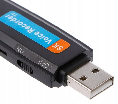 Dyktafon cyfrowy na kartę pamięci microSD Pendrive podsłuch szpiegowski Dyktafon cyfrowy na kartę pamięci microSD Pendrive podsłuch szpiegowski