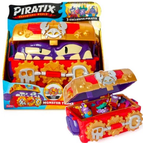 PIRATIX - SERIA GOLDEN TREASURE - MONSTER TREASURE SKRZYNIA Z FIGURKAMI PIRATIX - SERIA GOLDEN TREASURE - MONSTER TREASURE SKRZYNIA Z FIGURKAMI
