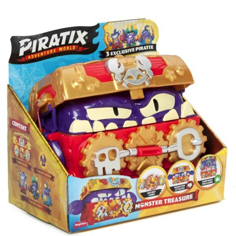 PIRATIX - SERIA GOLDEN TREASURE - MONSTER TREASURE SKRZYNIA Z FIGURKAMI PIRATIX - SERIA GOLDEN TREASURE - MONSTER TREASURE SKRZYNIA Z FIGURKAMI