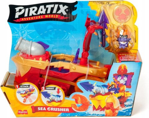 PIRATIX - SERIA GOLDEN TREASURE - STATEK PIRACKI SEA CRUSHER PIRATIX - SERIA GOLDEN TREASURE - STATEK PIRACKI SEA CRUSHER