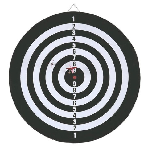 Tablica do darta tarcza do rzutek dwustronna 36cm + lotki rzutki 6szt Tablica do darta tarcza do rzutek dwustronna 36cm + lotki rzutki 6szt