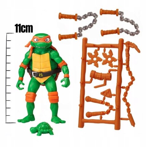 Turtles Wojownicze Żółwie Ninja figurka Michelangelo + akcesoria Turtles Wojownicze Żółwie Ninja figurka Michelangelo + akcesoria