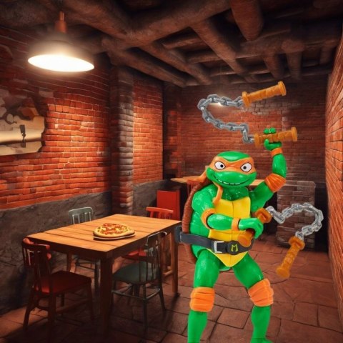 Turtles Wojownicze Żółwie Ninja figurka Michelangelo + akcesoria Turtles Wojownicze Żółwie Ninja figurka Michelangelo + akcesoria
