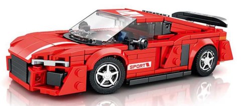 Zestaw Klocków Auto Sportowe Czerwone klocki 413el. Reobrix Zestaw Klocków Auto Sportowe Czerwone klocki 413el. Reobrix