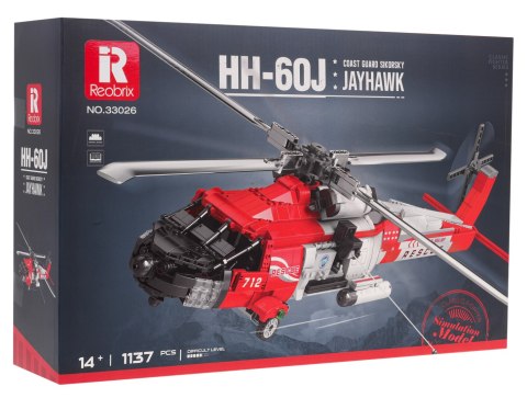 Helikopter ratunkowy z klocków HH-60J 1137el. Zestaw Klocki Reobrix Helikopter ratunkowy z klocków HH-60J 1137el. Zestaw Klocki Reobrix