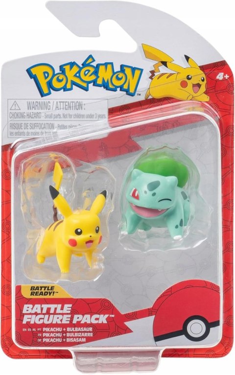 Pokemony - Zestaw 2 figurek Bulbasaur i Pikachu figurki bitewne Pokemony - Zestaw 2 figurek Bulbasaur i Pikachu figurki bitewne