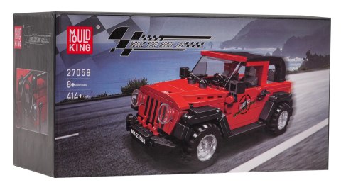 Klocki Autko samochód terenowy Jeep 414el. Czerwone Mould King Klocki Autko samochód terenowy Jeep 414el. Czerwone Mould King