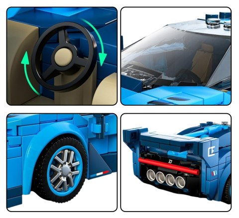 Zestaw Klocków Auto Sportowe 336el. samochód z klocków Mould King Zestaw Klocków Auto Sportowe 336el. samochód z klocków Mould King