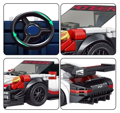 Auto Sportowe klocki 349el. samochód sportowy Mould King Auto Sportowe klocki 349el. samochód sportowy Mould King