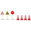 Kolejka tor samochodowy pociąg plac budowy 55 elementów Kolejka tor samochodowy pociąg plac budowy 55 elementów