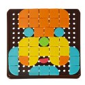 Układanka kreatywna logiczna puzzle mozaika geometryczne kształty Układanka kreatywna logiczna puzzle mozaika geometryczne kształty