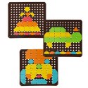 Układanka kreatywna logiczna puzzle mozaika geometryczne kształty Układanka kreatywna logiczna puzzle mozaika geometryczne kształty