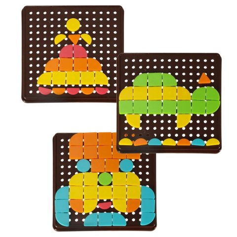 Układanka kreatywna logiczna puzzle mozaika geometryczne kształty Układanka kreatywna logiczna puzzle mozaika geometryczne kształty