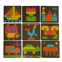 Układanka kreatywna logiczna puzzle mozaika geometryczne kształty Układanka kreatywna logiczna puzzle mozaika geometryczne kształty