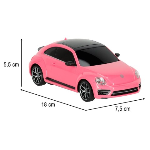 Samochód zdalnie sterowany Rastar 76200 Volkswagen Beetle 1:24 różowy Samochód zdalnie sterowany Rastar 76200 Volkswagen Beetle 1:24 różowy