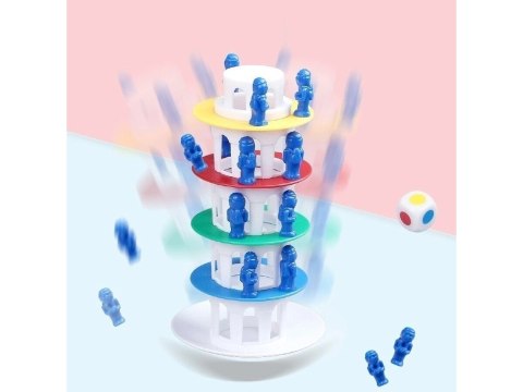 Rodzinna gra zręcznościowa CHWIEJNA WIEŻA "Wobbly Tower" Ruchoma, krzywa wieża Rodzinna gra zręcznościowa CHWIEJNA WIEŻA "Wobbly Tower" Ruchoma, krzywa wieża
