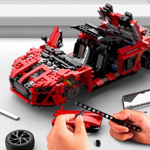 Samochód Rastar 93800 AUDI R8 Spyder 1:14 klocki 1440 el. Samochód Rastar 93800 AUDI R8 Spyder 1:14 klocki 1440 el.