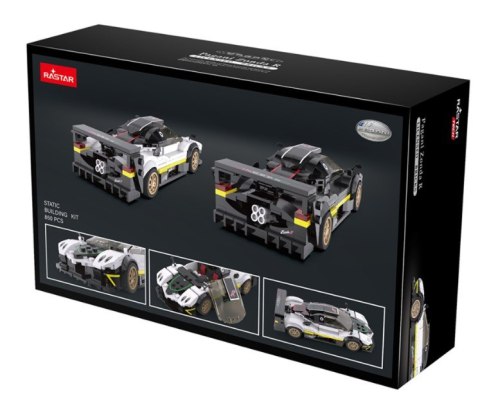 Samochód Rastar 93900-B pagani Zonda R 1:28 klocki 387 el. Samochód Rastar 93900-B pagani Zonda R 1:28 klocki 387 el.