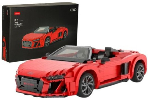 Samochód Rastar 93800 AUDI R8 Spyder 1:14 klocki 1440 el. Samochód Rastar 93800 AUDI R8 Spyder 1:14 klocki 1440 el.