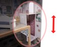 Domek dla lalek drewniany MDF mebelki 122cm XXL LED Domek dla lalek drewniany MDF mebelki 122cm XXL LED