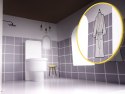 Domek dla lalek drewniany mebelki 70cm szary Domek dla lalek drewniany mebelki 70cm szary