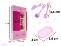Mebelki dla lalek kuchnia 4 segmenty dźwięki LED 48cm Mebelki dla lalek kuchnia 4 segmenty dźwięki LED 48cm