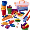 Kamyki kreatywne kolorowe układanka montessori Kamyki kreatywne kolorowe układanka montessori