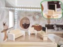 LULILO Domek dla lalek drewniany FLORO boho LED 78cm LULILO Domek dla lalek drewniany FLORO boho LED 78cm