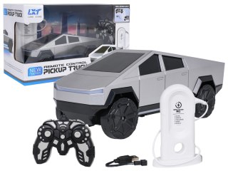 Cyber PickUp Srebrny auto zdalnie sterowane do driftu dźwięki światła
