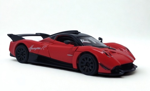 Pagani Huayra R Red Auto Kolekcjonerskie Samochód napęd Pull-Back 1:32