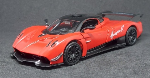 Pagani Huayra R Red Auto Kolekcjonerskie Samochód napęd Pull-Back 1:32