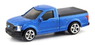 Ford F-150 pickup samochód resorak Die-Cast 1:64 niebieski