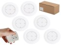 Lampka bezprzewodowa lampki LED na baterie 6szt. + pilot Lampka bezprzewodowa lampki LED na baterie 6szt. + pilot
