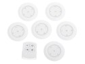 Lampka bezprzewodowa lampki LED na baterie 6szt. + pilot Lampka bezprzewodowa lampki LED na baterie 6szt. + pilot