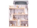Domek dla lalek drewniany mebelki 80cm Domek dla lalek drewniany mebelki 80cm