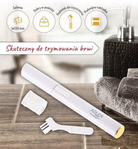 Trymer do brwi depilator do twarzy precyzyjny nakładka do regulacji biały Trymer do brwi depilator do twarzy precyzyjny nakładka do regulacji biały