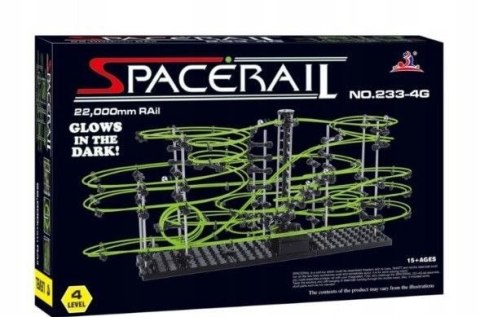 Świecący tor kulkowy rollercoaster SpaceRail level 4G tor na kulki Świecący tor kulkowy rollercoaster SpaceRail level 4G tor na kulki
