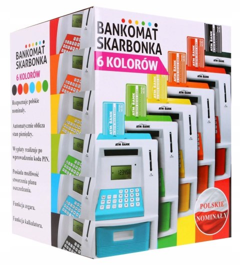 Bankomat Skarbonka edukacyjna do oszczędzania PL Bankomat Skarbonka edukacyjna do oszczędzania PL