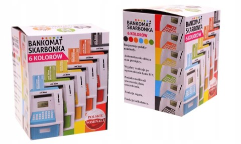Bankomat Skarbonka edukacyjna do oszczędzania PL Bankomat Skarbonka edukacyjna do oszczędzania PL