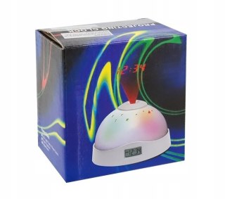 Budzik Zegar LCD z projektorem LED 2w1