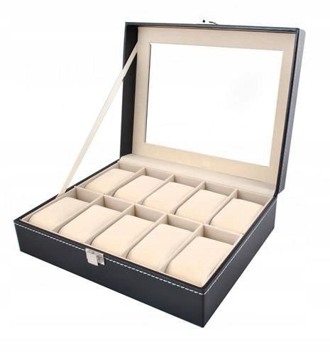 ORGANIZER NA ZEGARKI 10SZT KUFEREK PUDEŁKO ETUI ORGANIZER NA ZEGARKI 10SZT KUFEREK PUDEŁKO ETUI