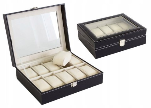 ORGANIZER NA ZEGARKI 10SZT KUFEREK PUDEŁKO ETUI ORGANIZER NA ZEGARKI 10SZT KUFEREK PUDEŁKO ETUI